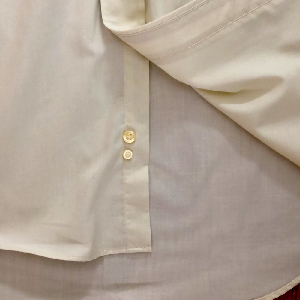 Men's light tan button down Shirt size large - Picture 7 of 9